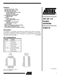 Datasheet AT28C16-15JI производства ATMEL